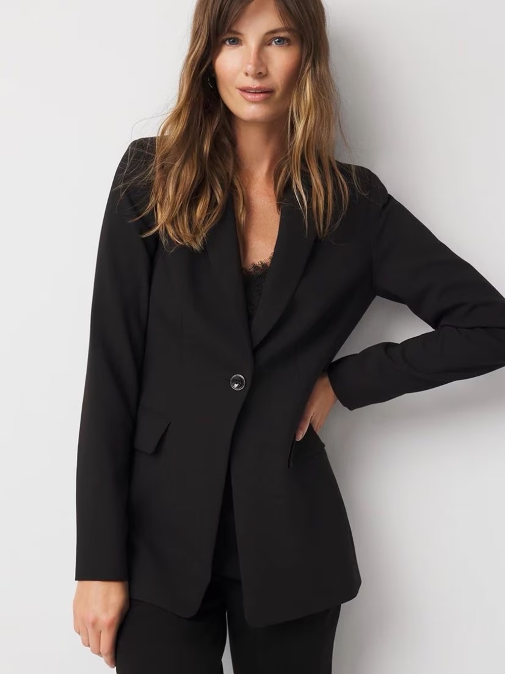 White House Black Market Blazer Fitted Suit Jacket One Button Leopard 10 WHBM